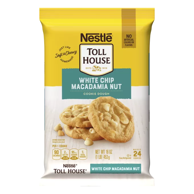 NESTLÉ® TOLL HOUSE® White Chip Macadamia Nut Cookie Dough