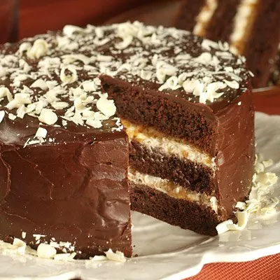 Bananas Foster Fudge Cake