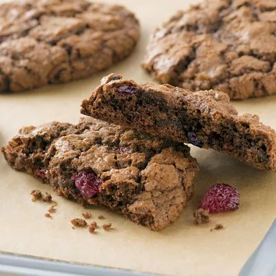 Chewy Cherry Chocolate Cookies