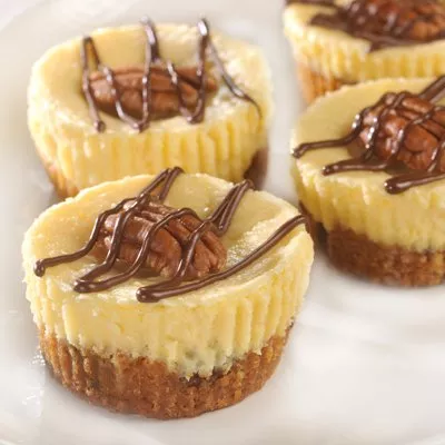 Chocolate Pecan Cheesecake Cookie Cups