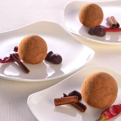 Dark Chocolate Mole Truffles