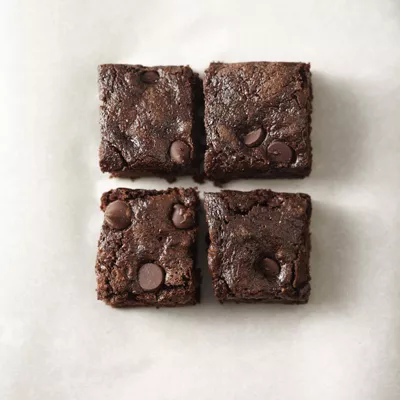 Whole-Wheat Dark Chocolate Zucchini Brownies
