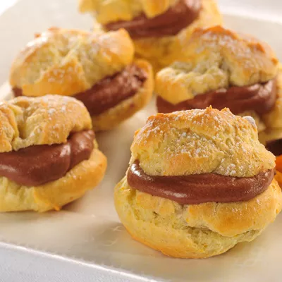 Chocolate-Orange Cream Puffs