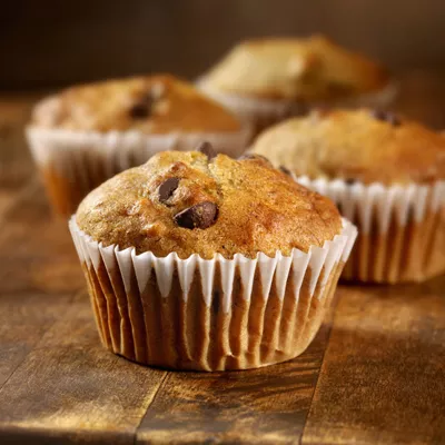 Banana Mini-Chip Muffins