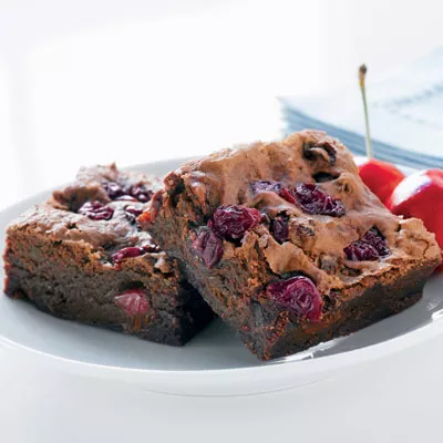 Chocolate Cherry Merlot Brownies