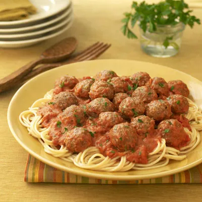 Devilishly Divine Creamy Tomato Sauce with Meatballs