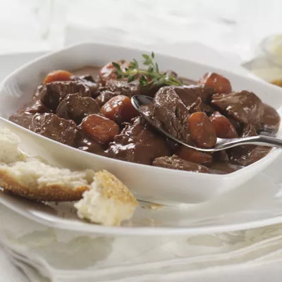 Beef & Stout Stew with Dark Chocolate Sauce