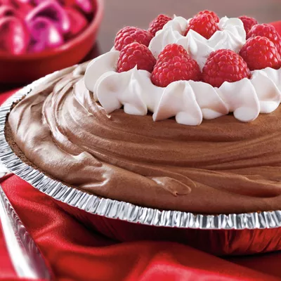 Chocolate Raspberry Mousse Pie