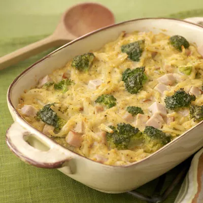 Cazuela de Tostada Francesa de Durazno y Almendras