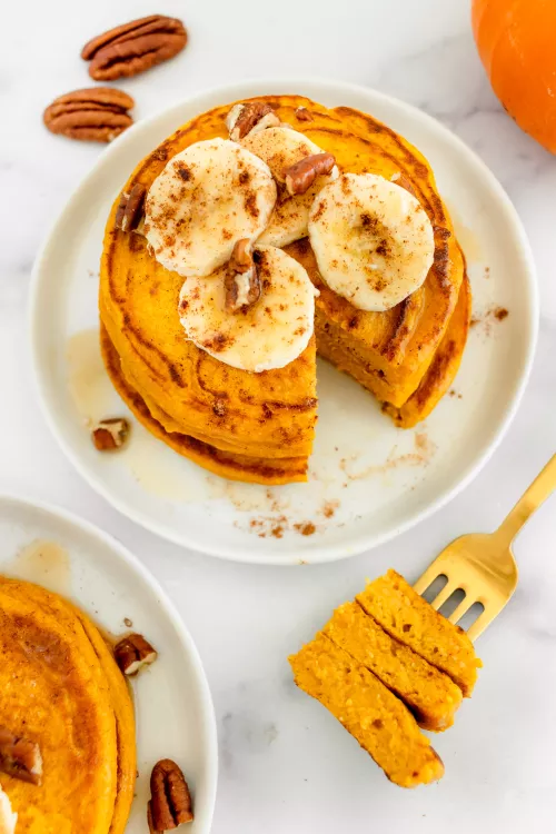 Panqueques de calabaza con licuadora