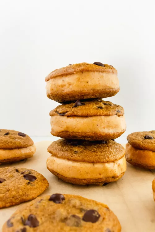 Pumpkin Ice Cream Sandwiches
