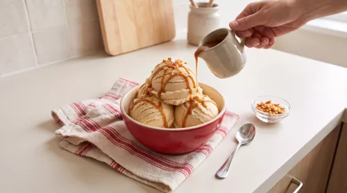 Carnation No-Churn Caramel Ice Cream
