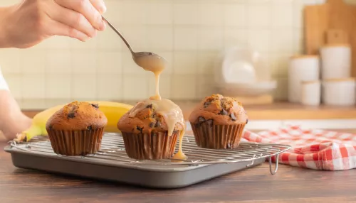 Banana Caramel Muffins