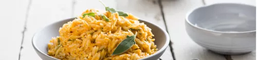 Cheesy Pumpkin Orzo