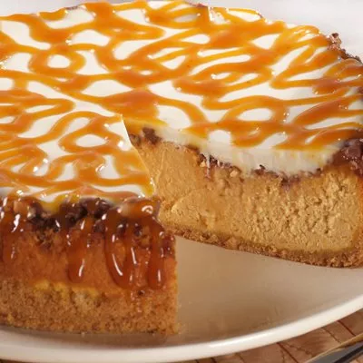 Pumpkin Toffee Cheesecake