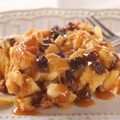 Raisin Apple Bread Pudding
