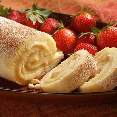 Lemon Custard-Filled Cake Roll