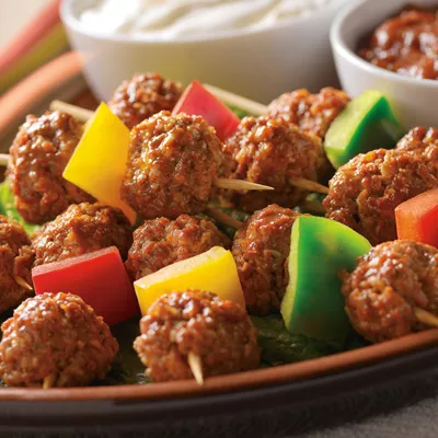Mexi-Meatball Kabobs
