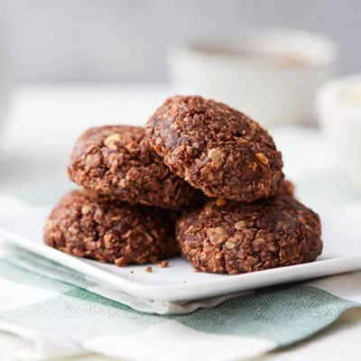 Chocolate, Peanut Butter and Oatmeal No-Bake Cookies
