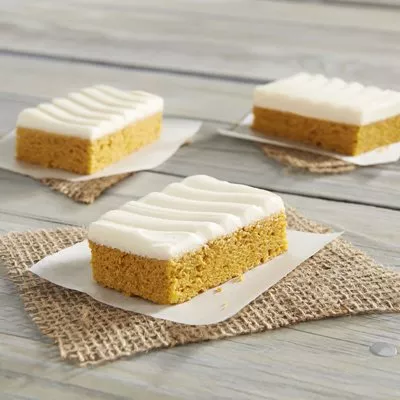 Iced Pumpkin Blondies