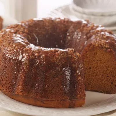 Pumpkin Pecan Rum Cake