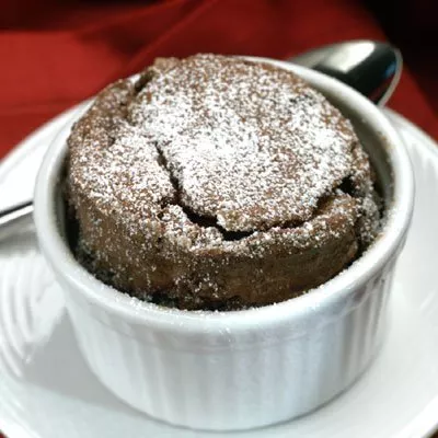 Individual Chocolate Espresso Soufflés