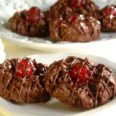Chocolate-Cherry Thumbprints