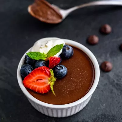 Dark Chocolate Panna Cotta