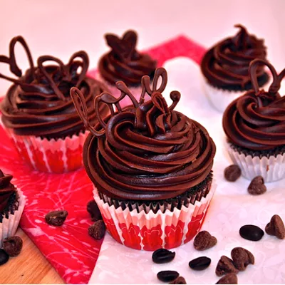 Delicious Dark Chocolate Java Infused Cupcakes