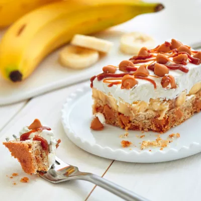 Butterscotch Banoffee Pie Bars
