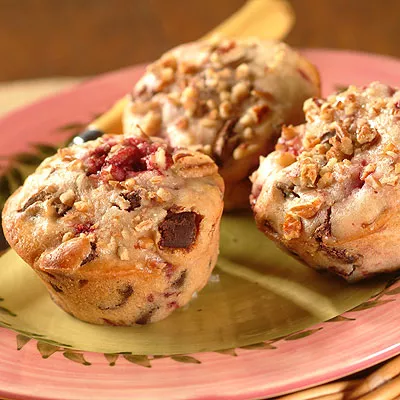 Choco-Chunk Raspberry Muffins