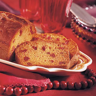 Sensibly Delicious Pumpkin Cranberry Bread