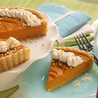 Pumpkin Tart with Hazelnut Crust
