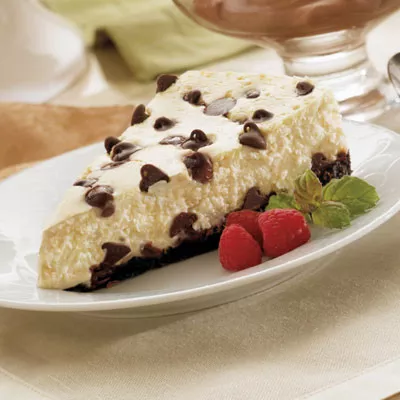 Sensibly Delicious Chocolate Chip Cheesecake