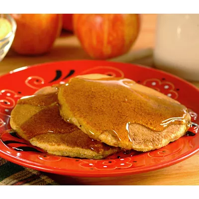 Apple Corn Meal Pancakes
