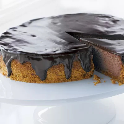 Doubly Decadent Dark Chocolate Cheesecake