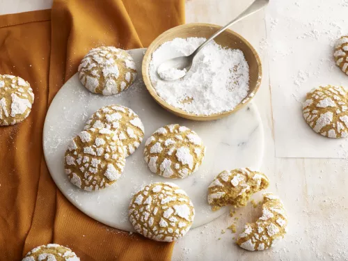 Pumpkin Crinkle Cookies