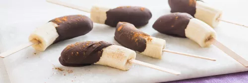 Chocolate Frozen Bananas Long Right