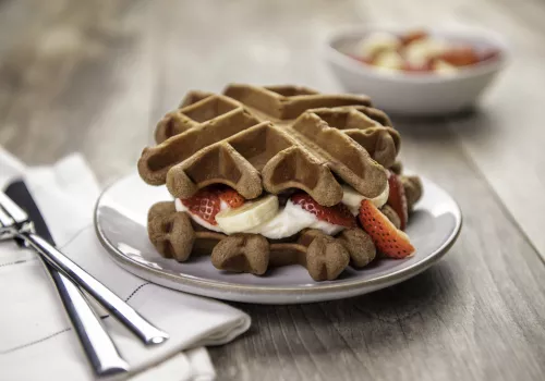 Chocolate Chip Waffle Breakfast Sandwiches