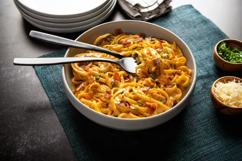 Pumpkin Bacon Pasta