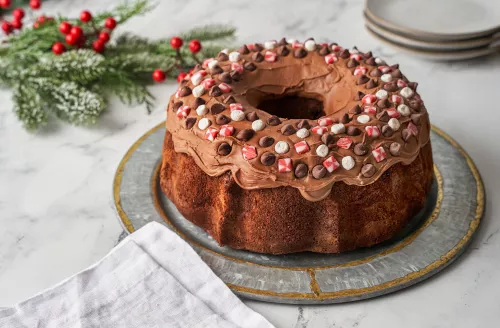 Pastel Bundt De Chocolate Y Menta