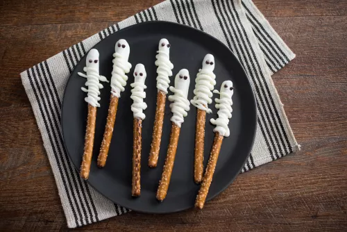 Pretzel Mummies