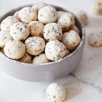 Mini Chip Snowball Cookies