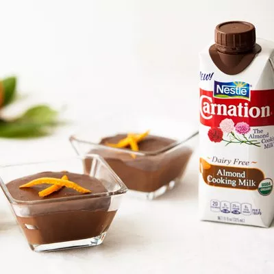 Dark Chocolate and Orange Espresso Pudding