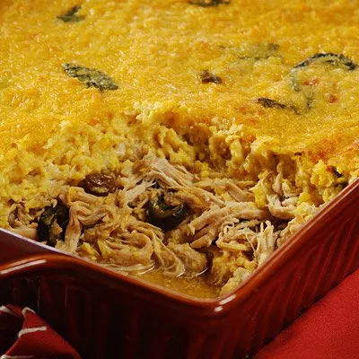 Traditional Chilean Corn & Chicken Pie