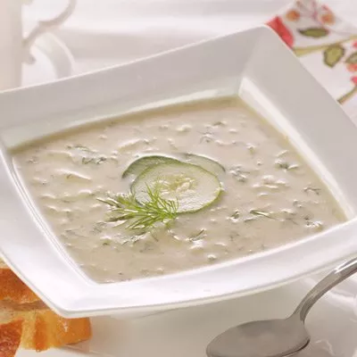 Chilled Cucumber & Leek Soup