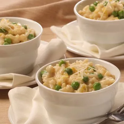 Simple Risotto with Peas & Parmesan