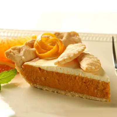 Sour Cream Orange Pumpkin Pie