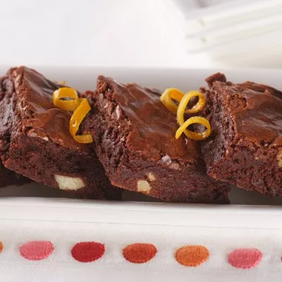 Orange & Feta Fudgy Brownies