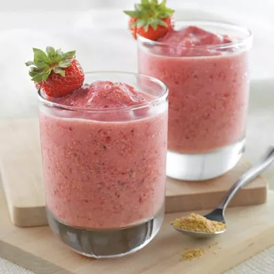 Strawberry Wheat Germ Smoothie